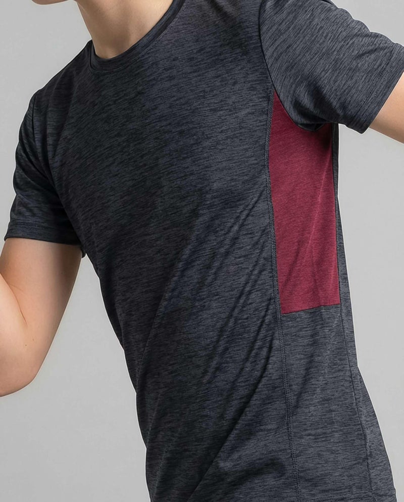 REALESSENTIALS Real Essentials 5 Pack: Youth Dry-Fit Wicking Active Athletic Performance Short Sleeve T-Shirt Boys & Girls Shirts-Set 5,XL (16-18) - Image 5